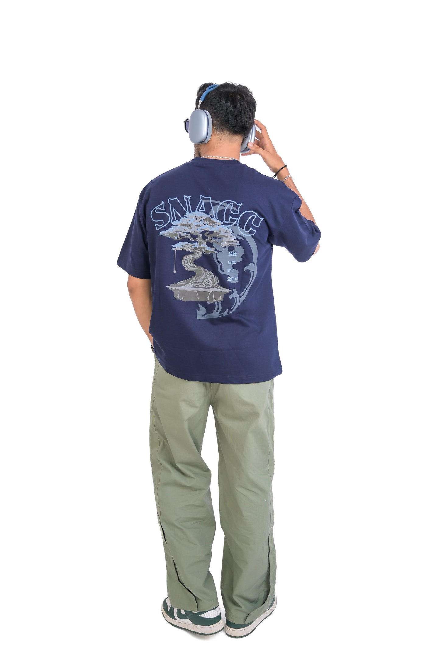 Bonsai Zen Fusion Tee - Navy Blue