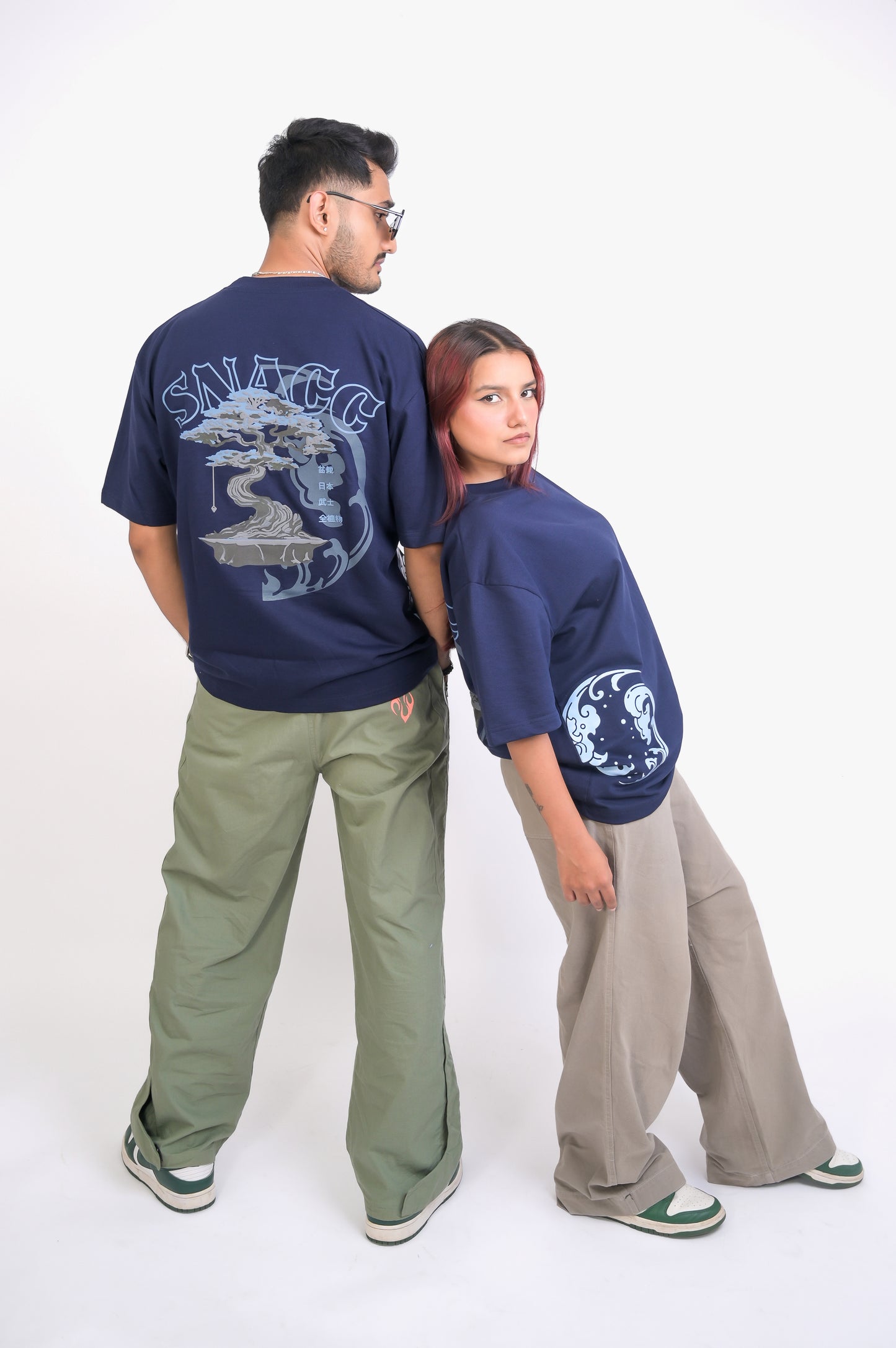 Bonsai Zen Fusion Tee - Navy Blue